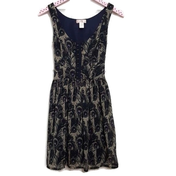 Band of Gypsies Dresses & Skirts - 3/10 Band Of Gypsies Peacock Feathers Dress Size S